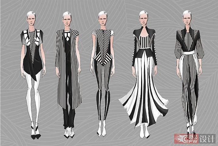 手繪-大賽作品設計-服裝設計